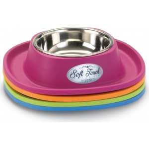 Georplast Soft touch inox -posuda za hranu i vodu 28x28x5,5 cm